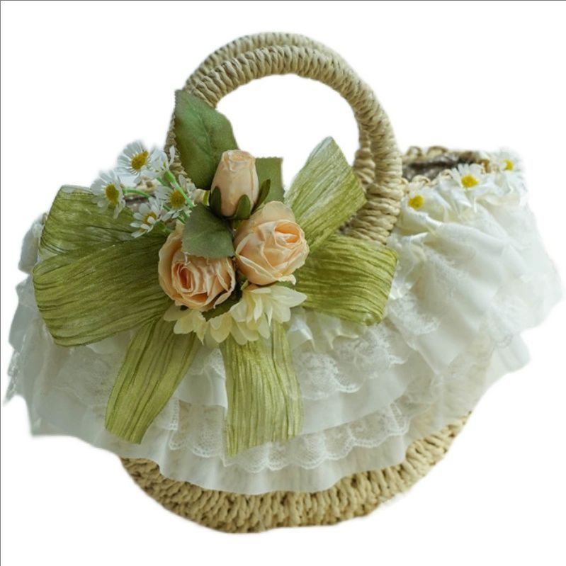 Women'S Bags Cross Body - Torba słomkowa w stylu country Lolita,