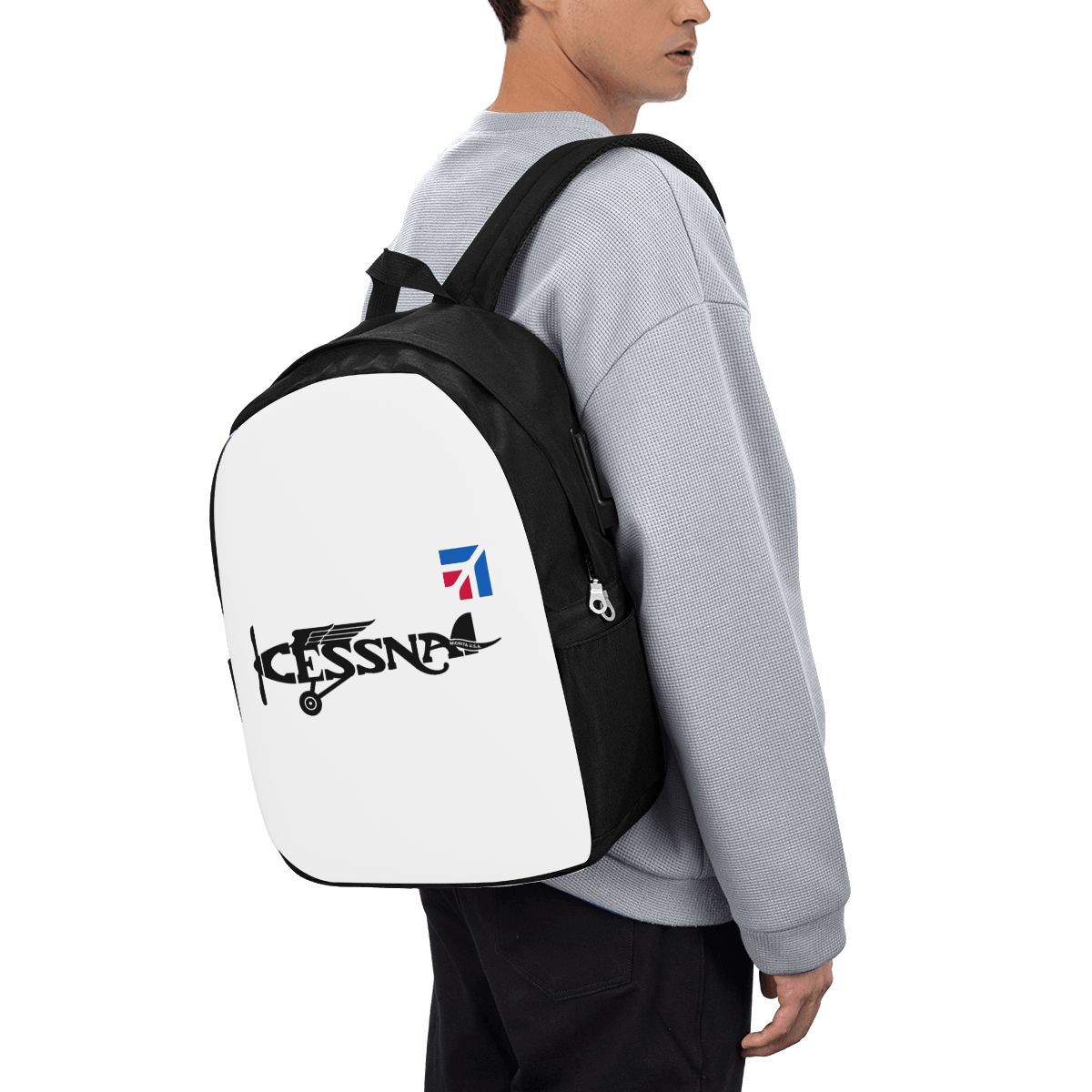Women Bags For College - Plecak z logo Cessna, torba podróżna