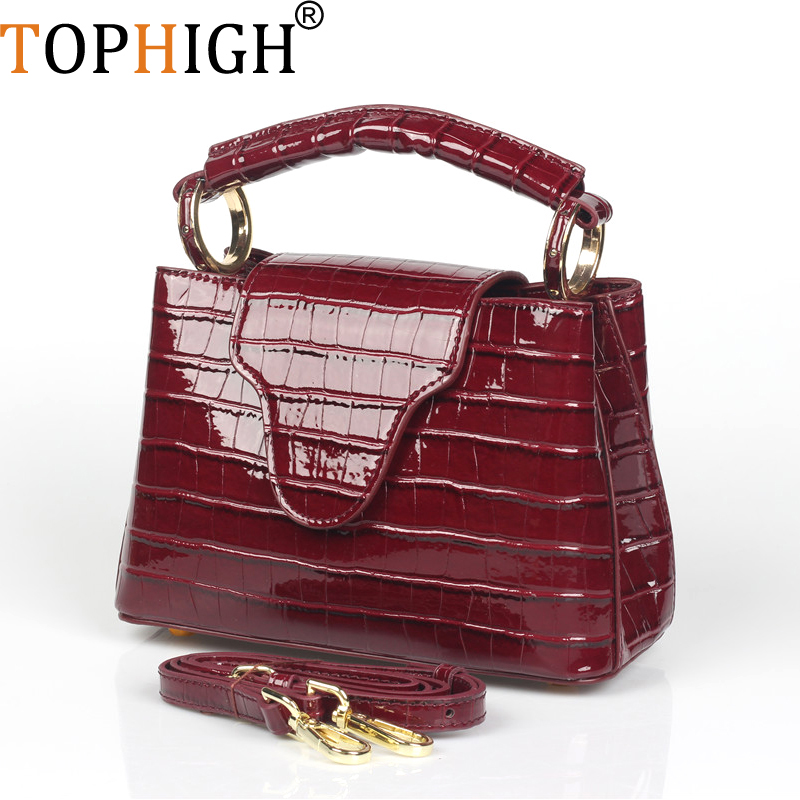 Women Bags Designer Sale - TOPHIGH luksusowy Design torebki damskie strusie/wąż/wzór