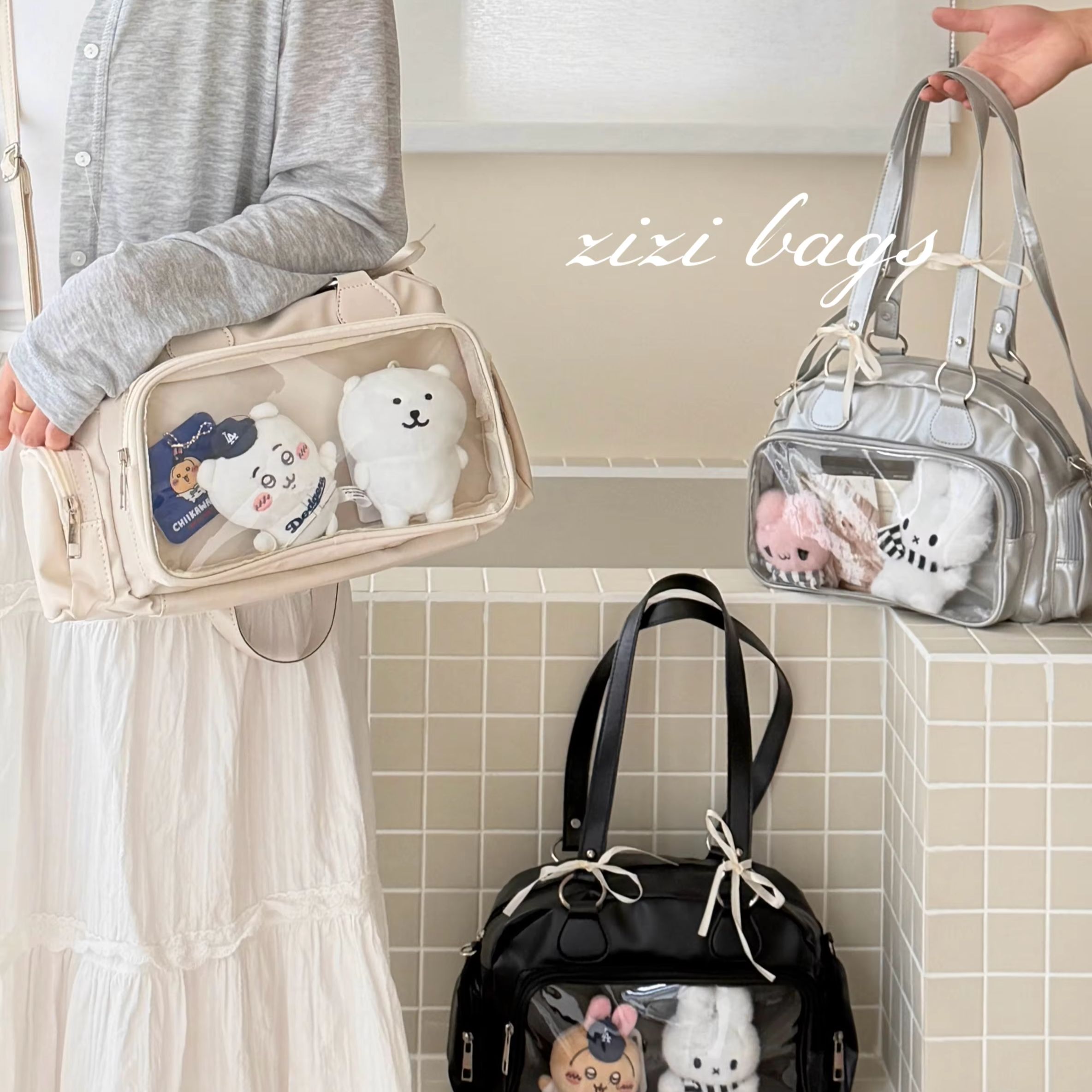 Women'S Bags Cross Body - Urocza torba Bar Ita, 3-kolorowa, uniwersalna