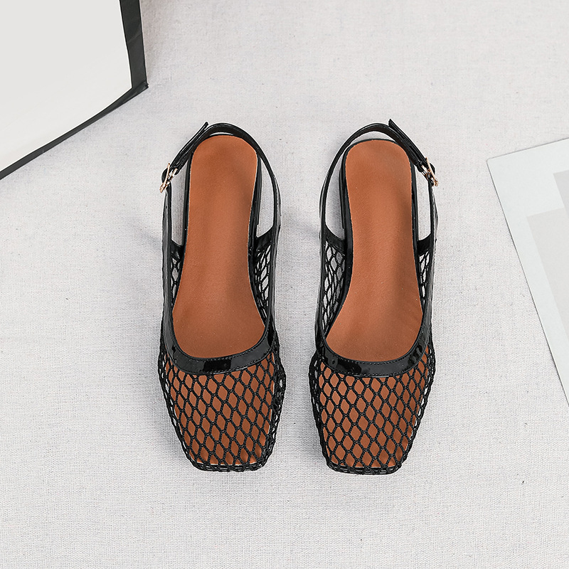 Klapki z siateczki z kwadratow – Women Bags And Shoes recenzja i cena