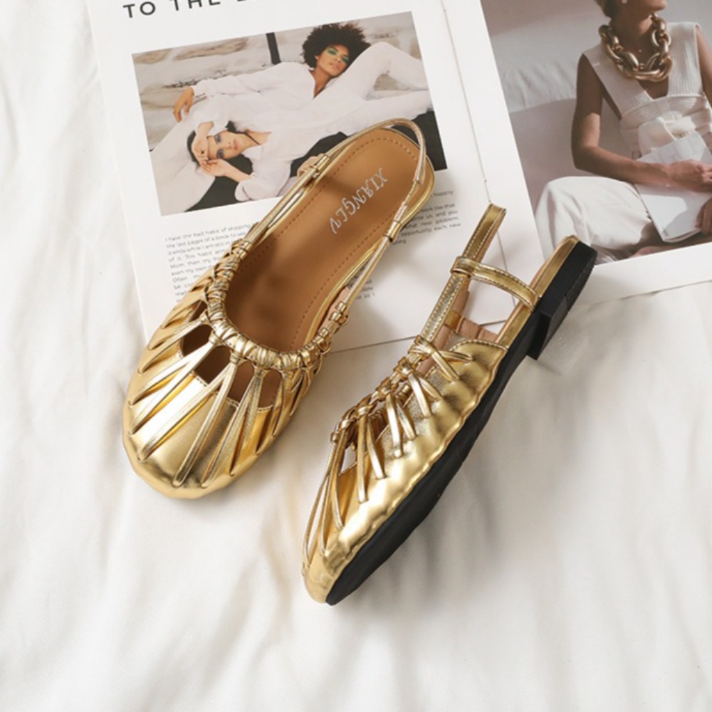 Damskie płaskie sandały z fran – Women Bags And Shoes recenzja i cena