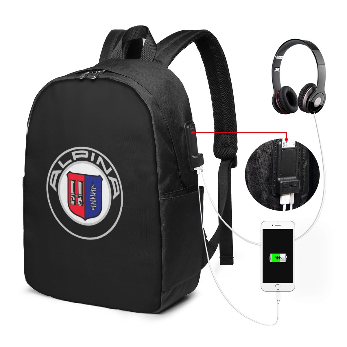Alpina - Plecak z klasycznymi  – Women Bags Logo recenzja i cena