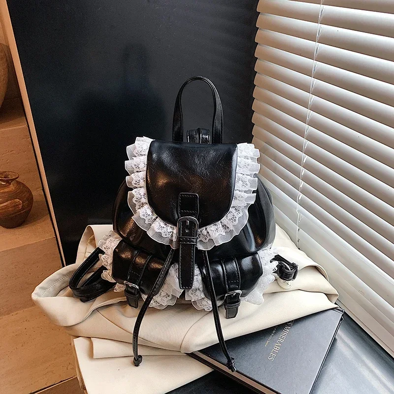 Solidne plecaki z PU z koronko – Women Bags Designer Sale recenzja i cena