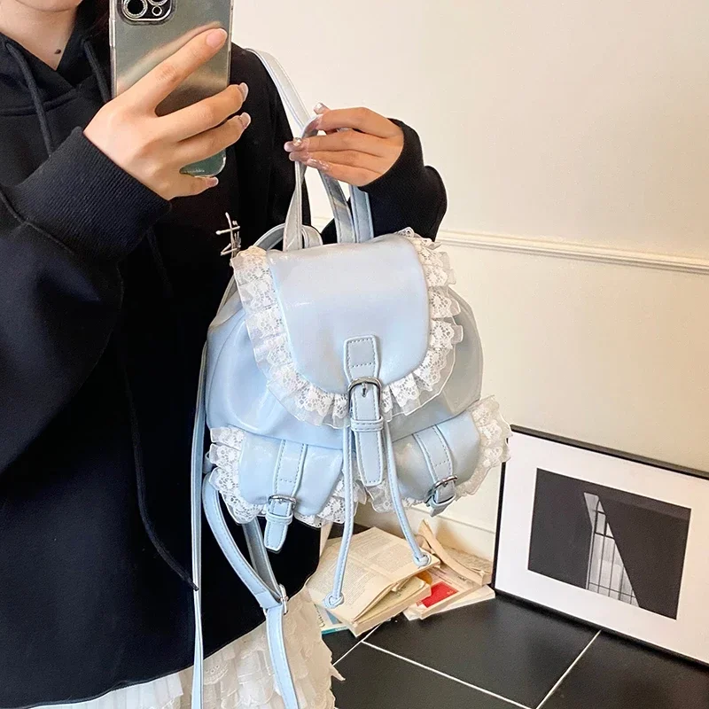 Solidne plecaki z PU z koronko – Women Bags Designer Sale recenzja i cena