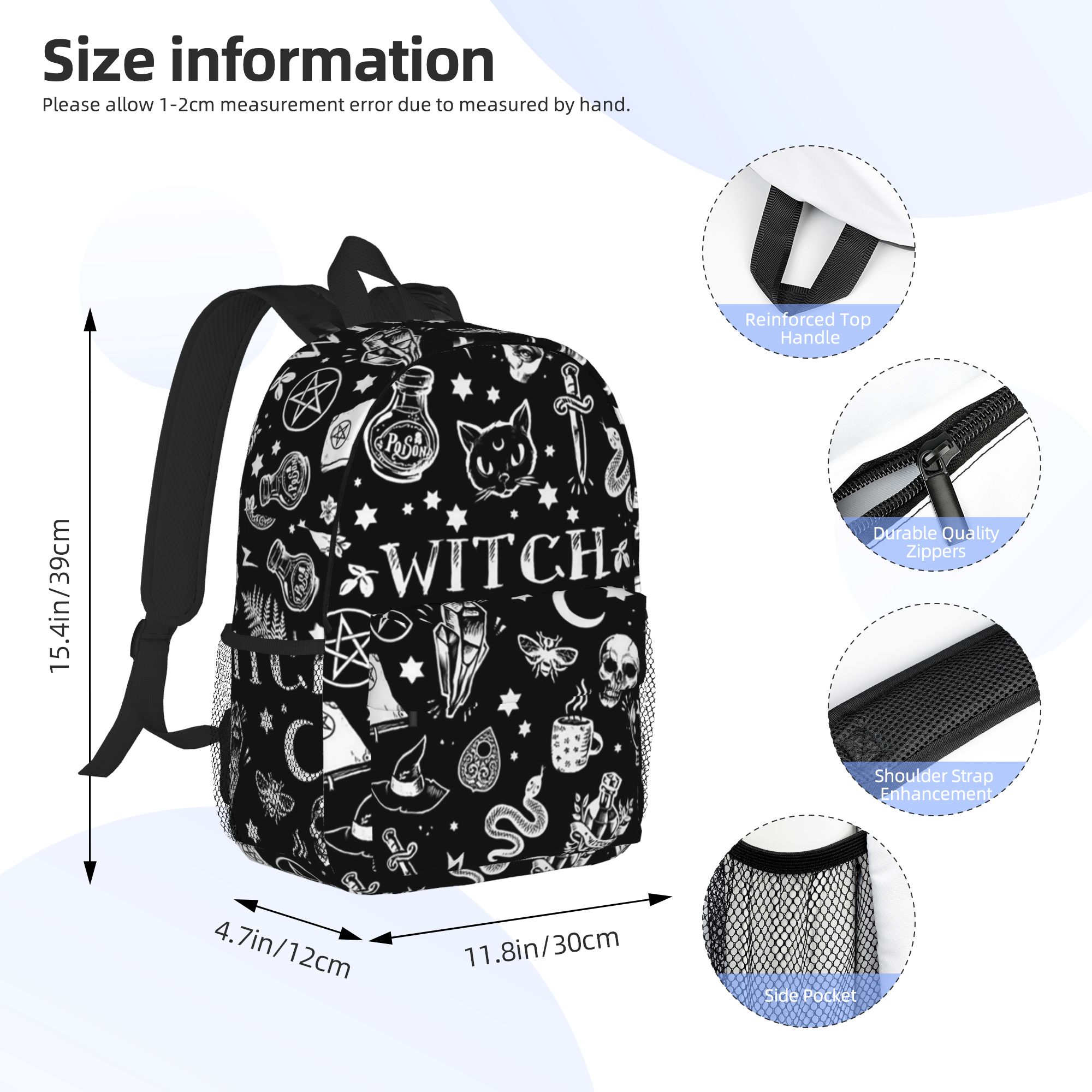 Plecak z motywem czaszki, kota – Women Bags Designer Sale recenzja i cena